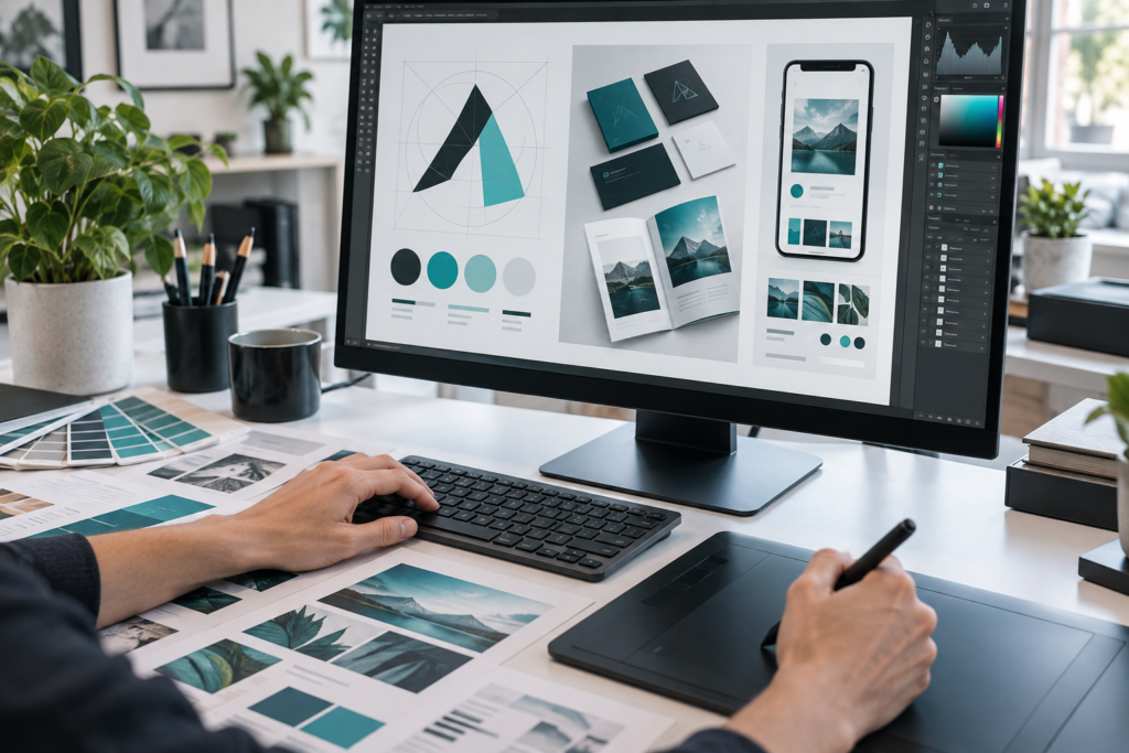 Design de identitate vizuala si materiale de branding