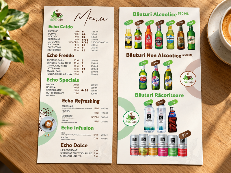 meniu echo coffee